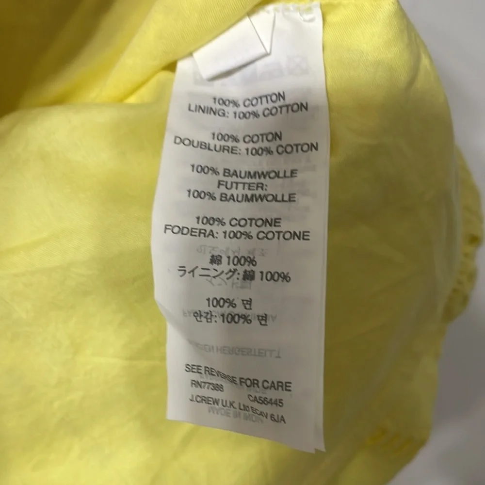 Crewcuts J. Crew Girls Yellow Skirt Eyelet Lace Girl Summer Spring Size 14